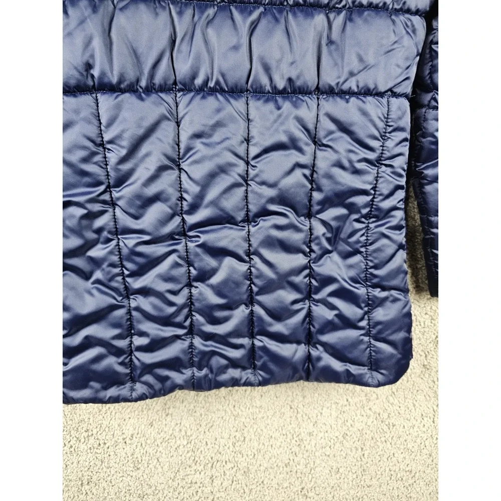 Oshkosh B'gosh Navy Blue Quilted Stylish‎ Puffer Long Jacket Size 12